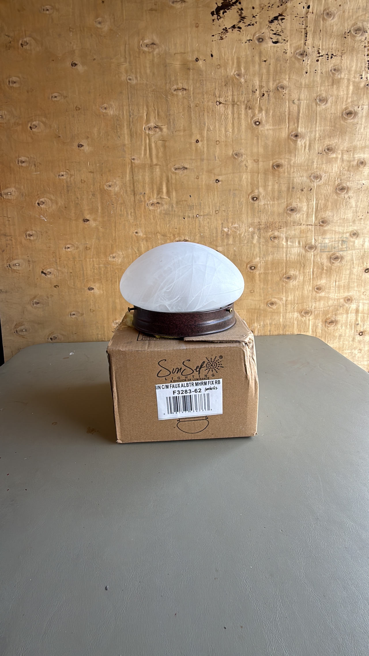 SunSet Lighting F3283-62 Mushroom Flush Mount Ceiling Light