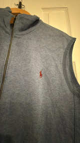 Ralph Lauren Blue Zip Vest Large  - Image 3