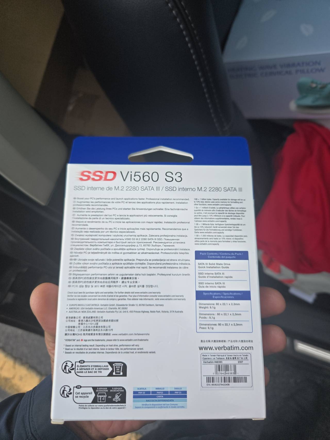 Verbatim Vi560 S3 512GB SATA III M.2 2280 Internal SSD