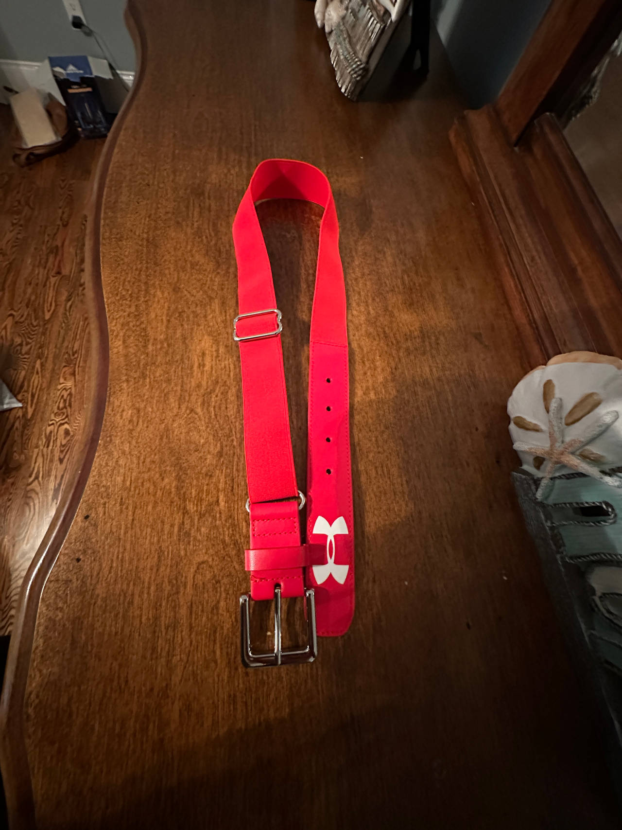 Red Under Armour Baseball Belt - NEW