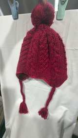 Ski-Doo Knit Earflap Beanie Hat Womens Girls braided - Image 3