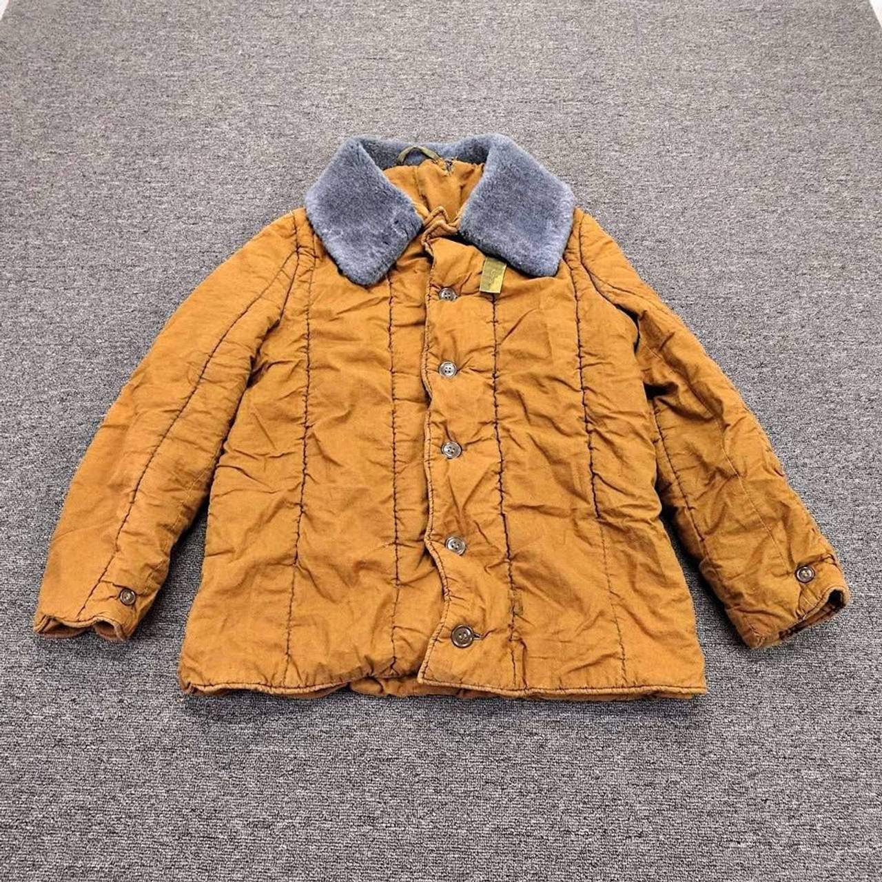 Vintage Style Quilted Canvas Work Jacket