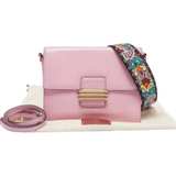 ETRO Pink Leather Fold-Over Shoulder Bag
  - Image 6