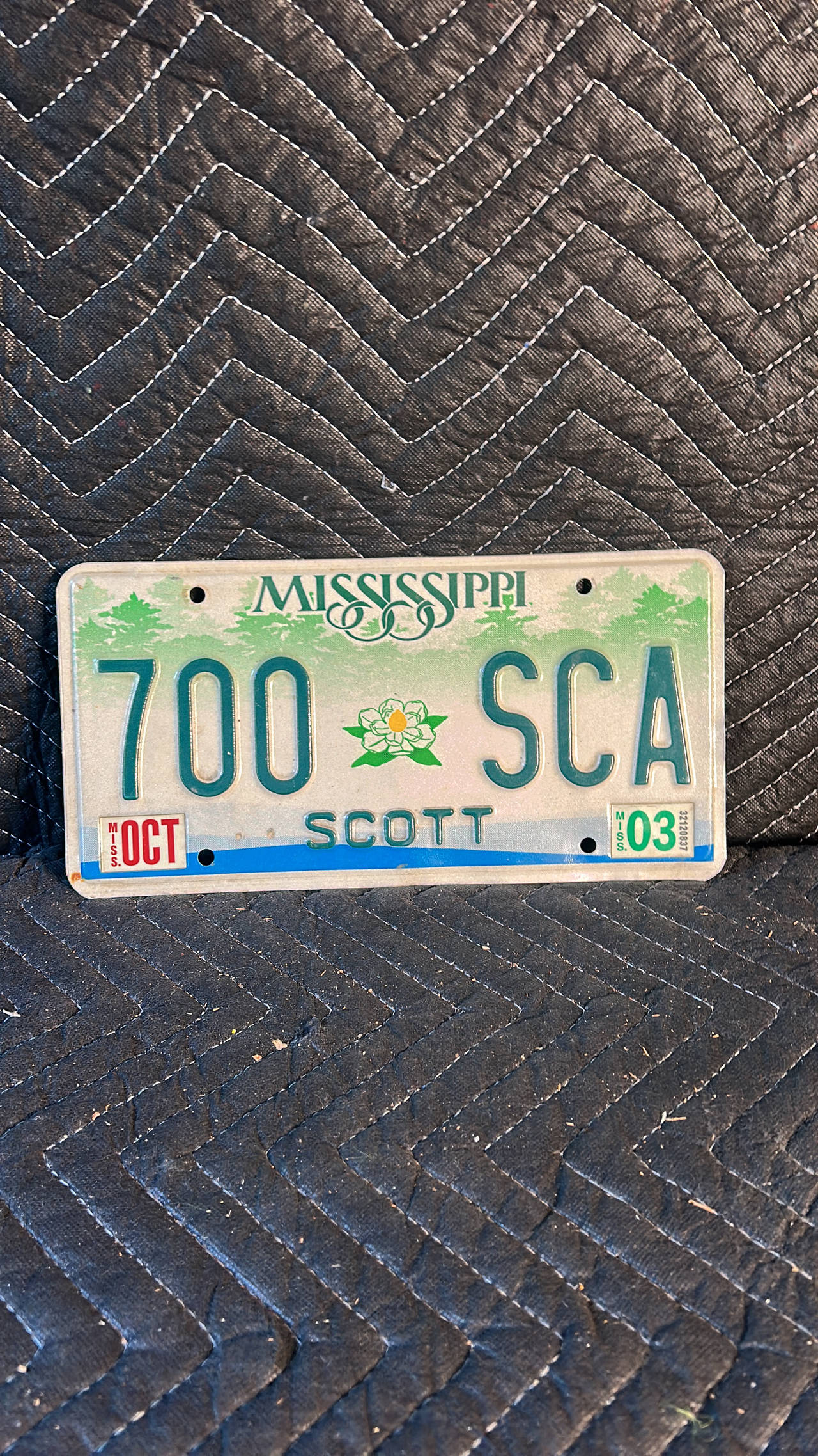 Mississippi 1997 Magnolia License Plate