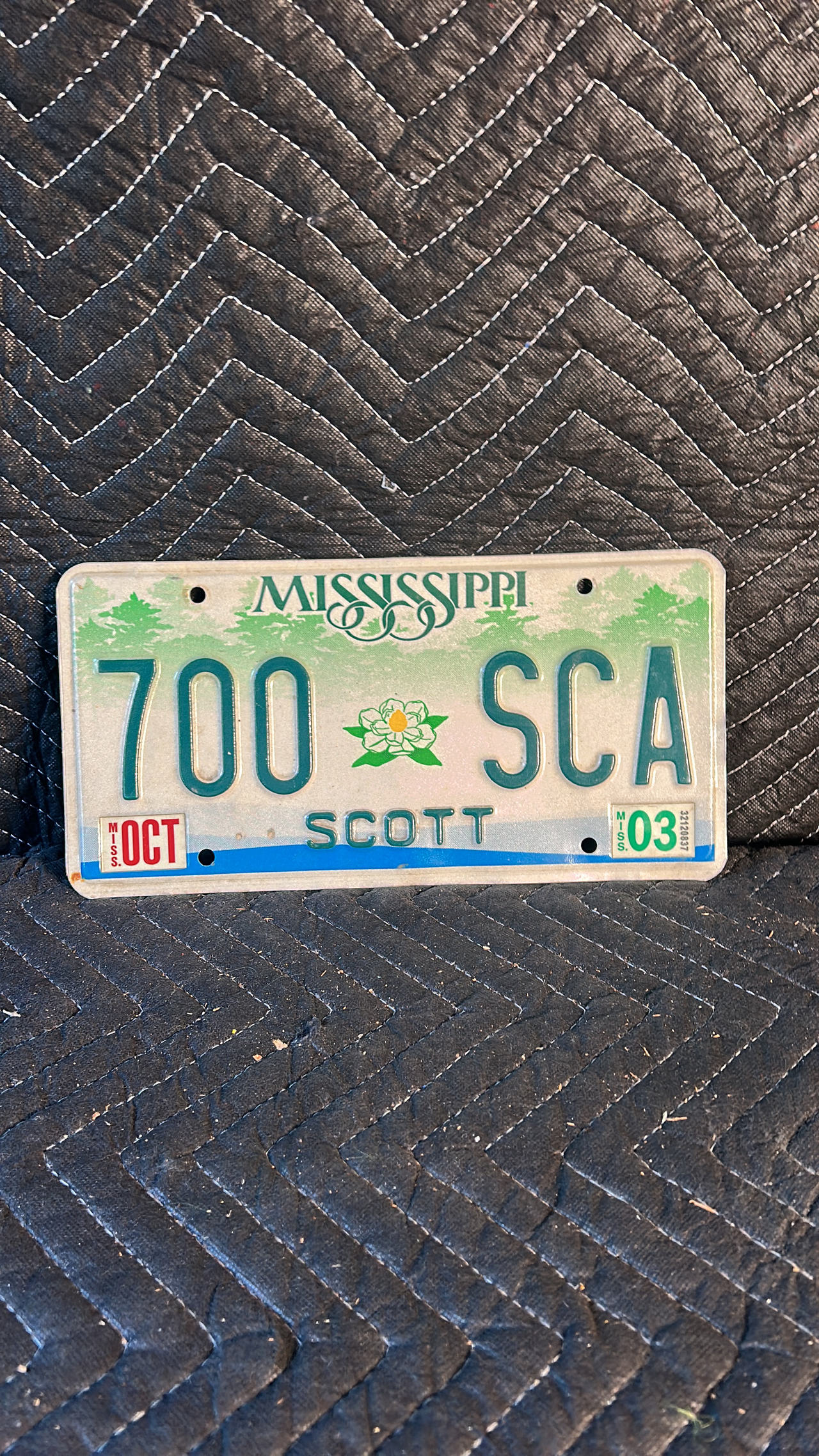 Mississippi 1997 Magnolia License Plate