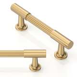 Asimerdeco 6 Pack Champagne Bronze Cabinet Pulls 3 Inch (76mm) - Image 2