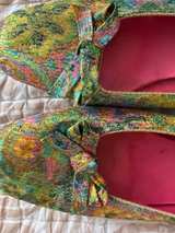 Oomphies Vintage Metallic Brocade Ballet Flats - Image 2