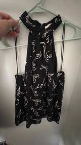 Joie Black and White Printed Halter Top - Image 2
