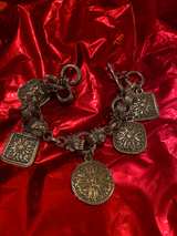 Vintage Silver Charm Bracelet - Image 3