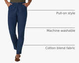 Chic Classic Collection Women's Stretch Elastic Waist Pull-On Pant 10 Petite - Image 3