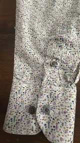 Garnet Hill Micro Print Long Sleeve Button Down Shirt - Image 5