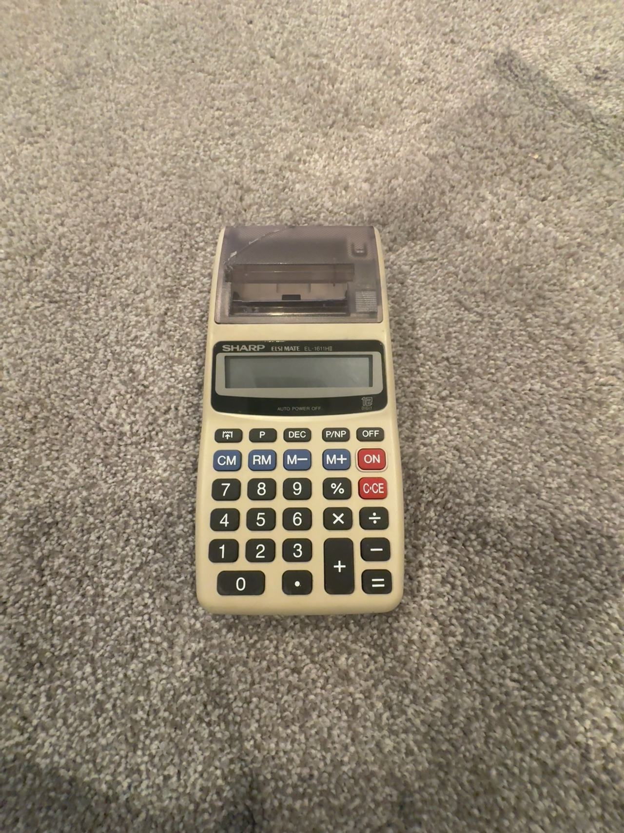 Sharp EL-1611H Electronic Printing Calculator
