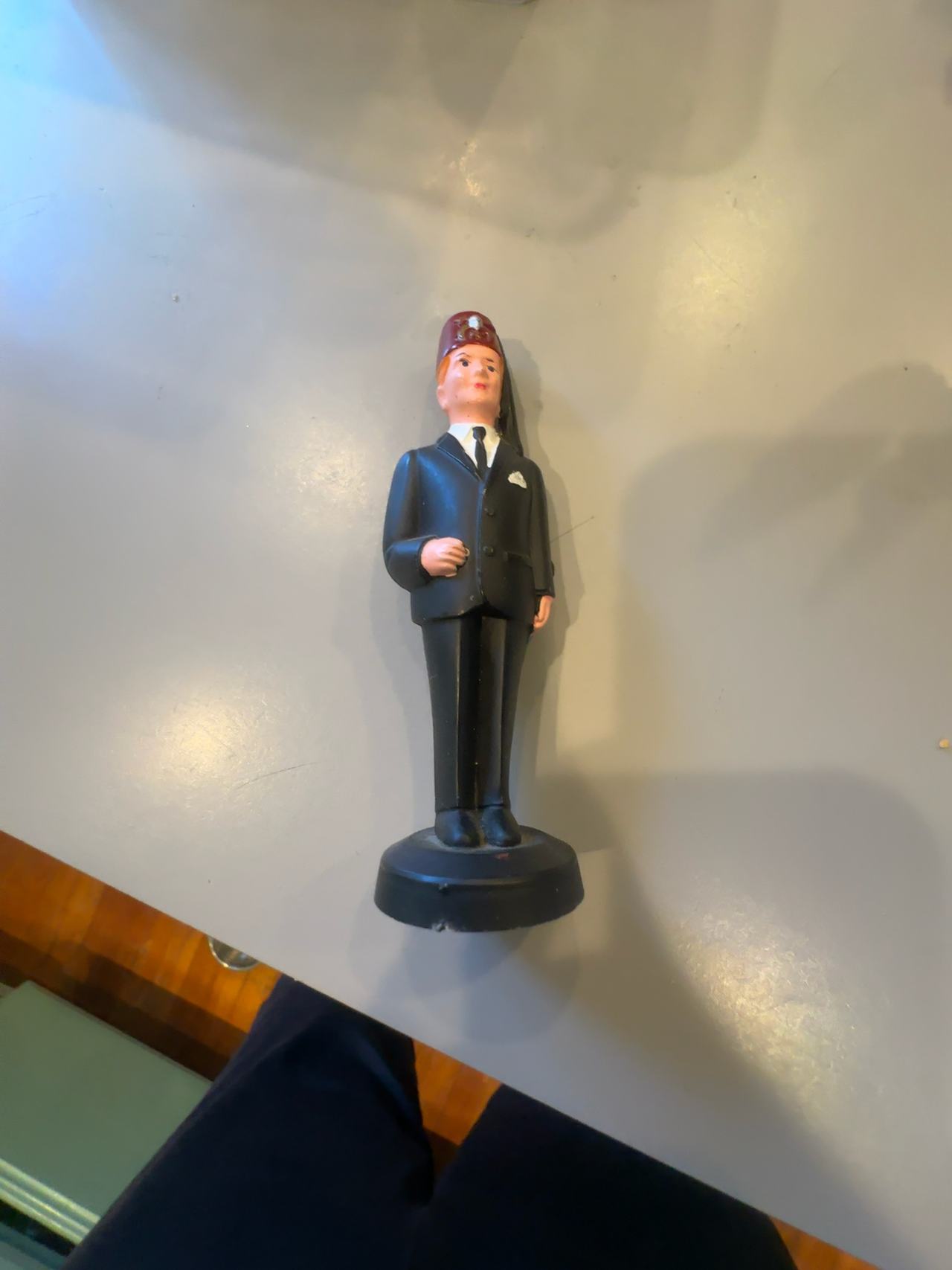 Shriner Plastic Figurine with Fez Hat