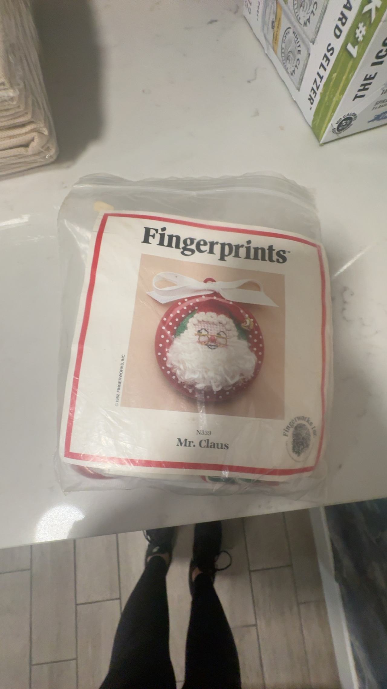 Hallmark Mary Engelbreit Santa Glass Ball Ornament
