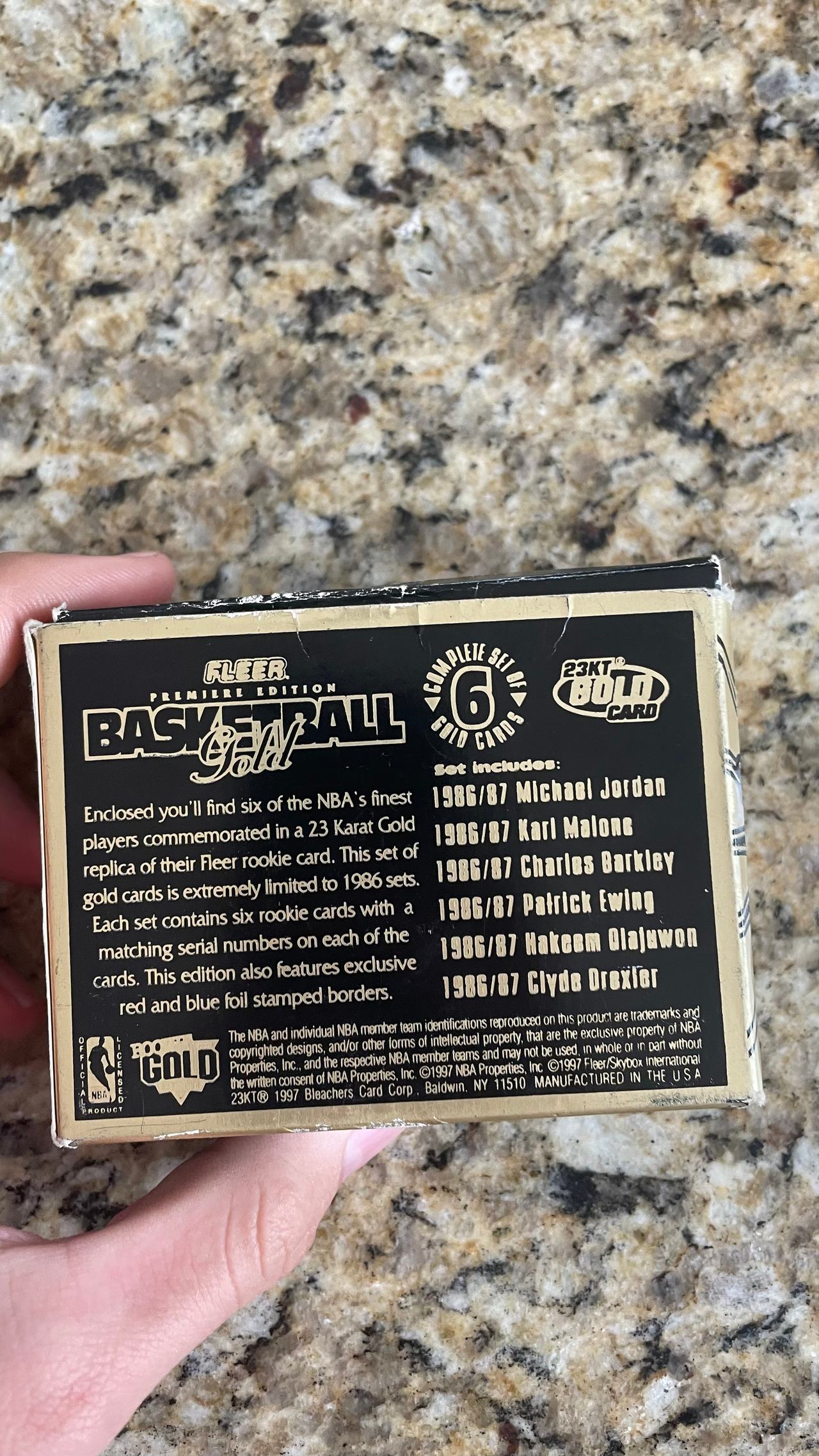 Fleer Premier Edition Basketball Gold 23KT Card Set