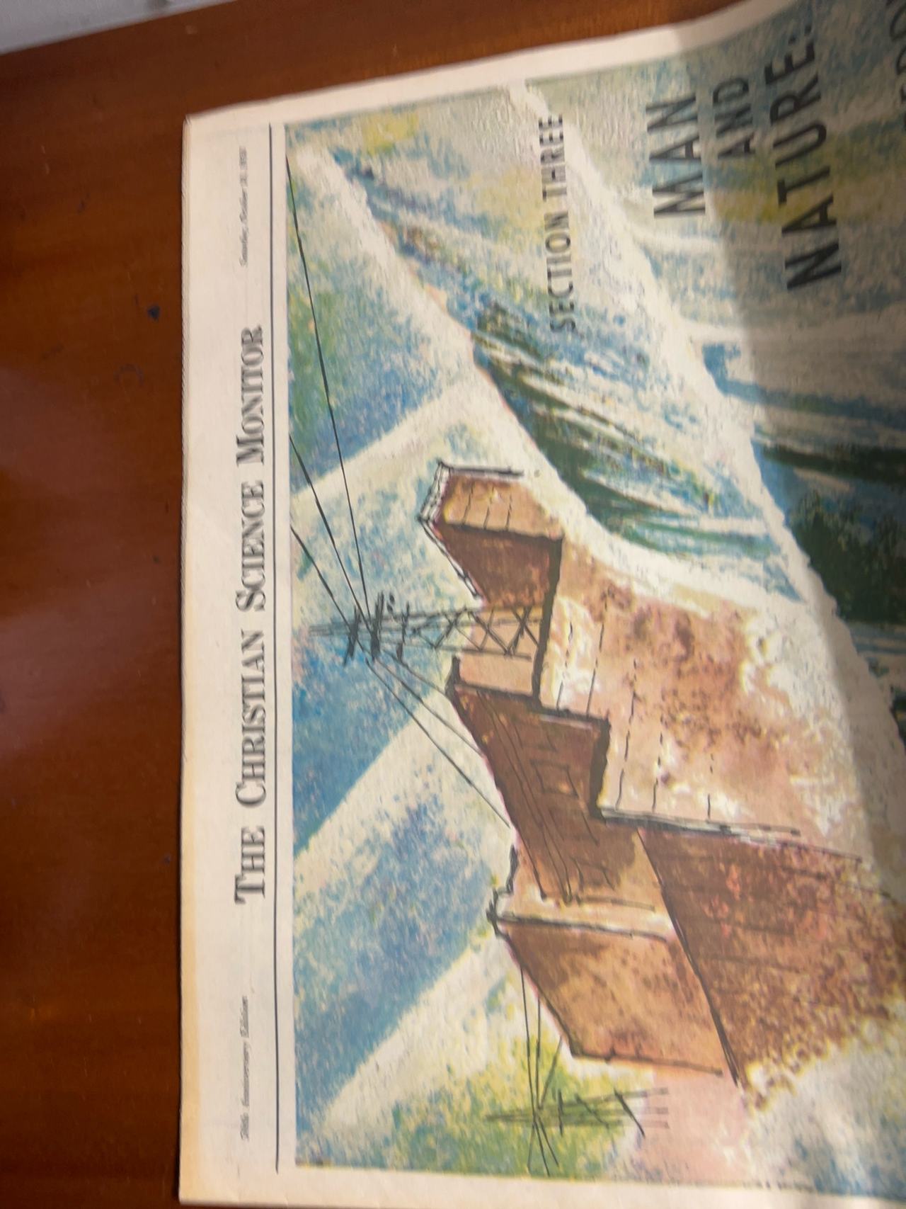 rare newspaper Popular the Christian Science monitor Saturday October 1958