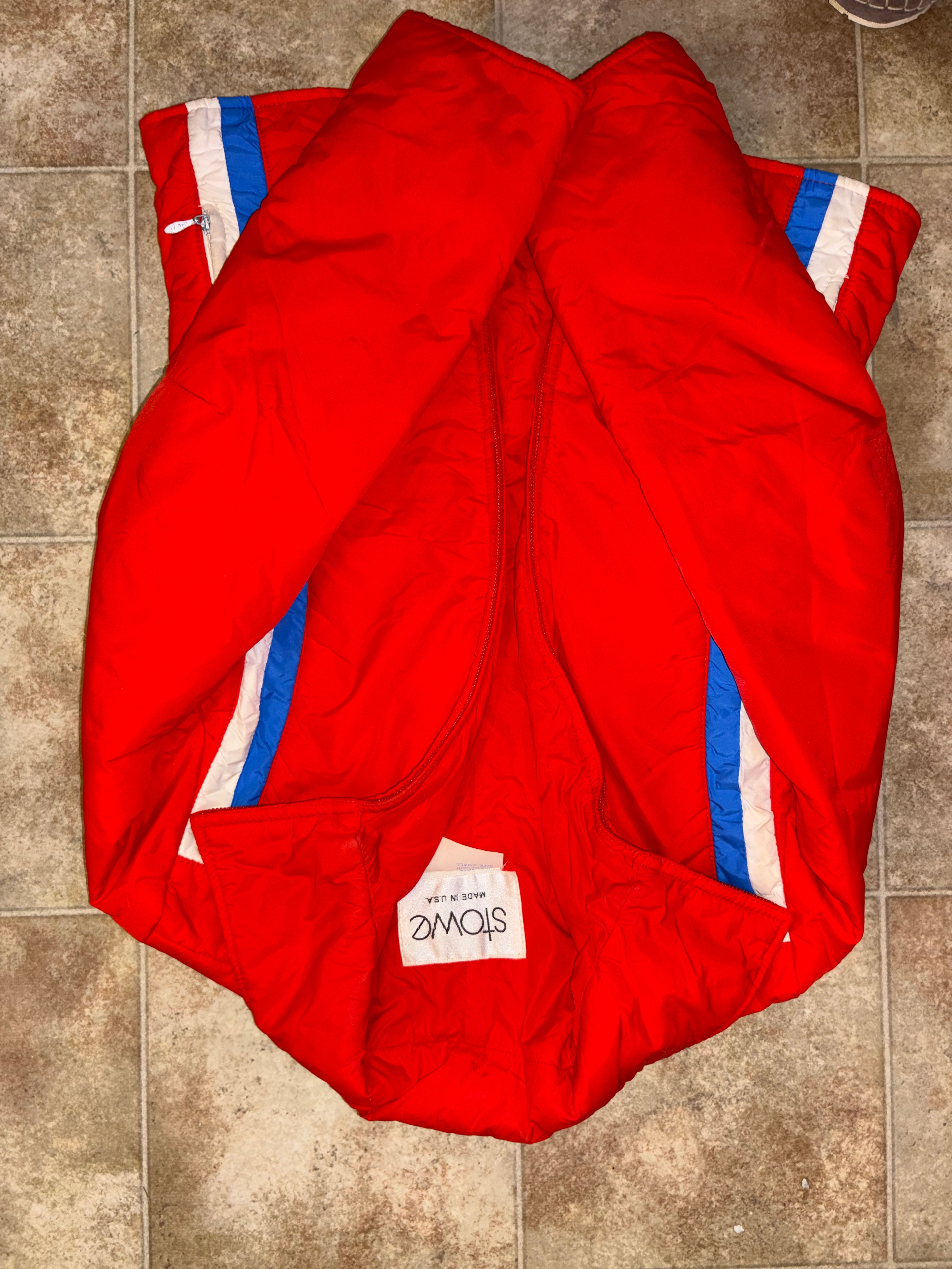 Swing West Vintage Red White Blue Ski Suit - Image 2
