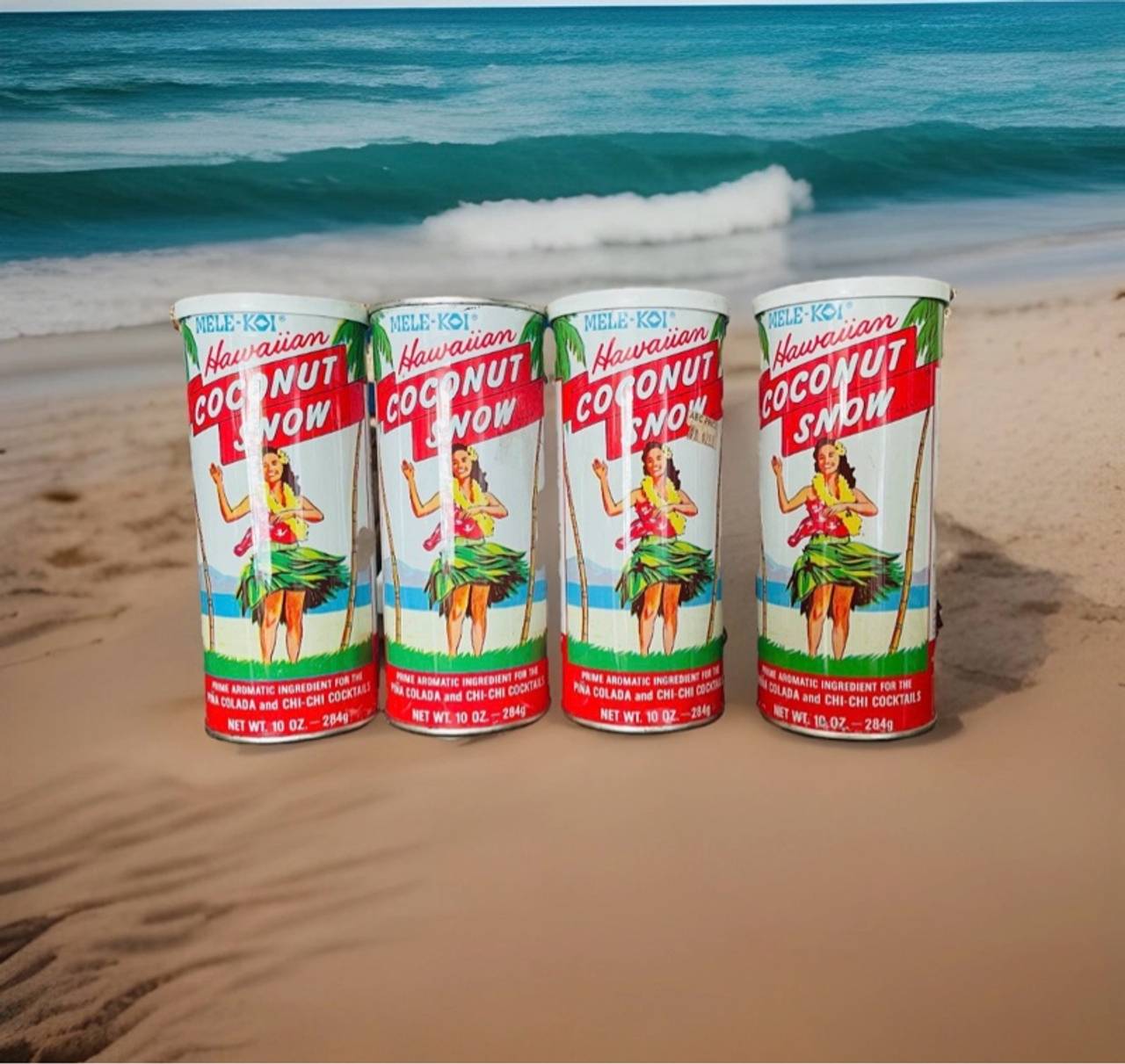 MELD-KOI Vintage Hawaiian Coconut Snow Tin