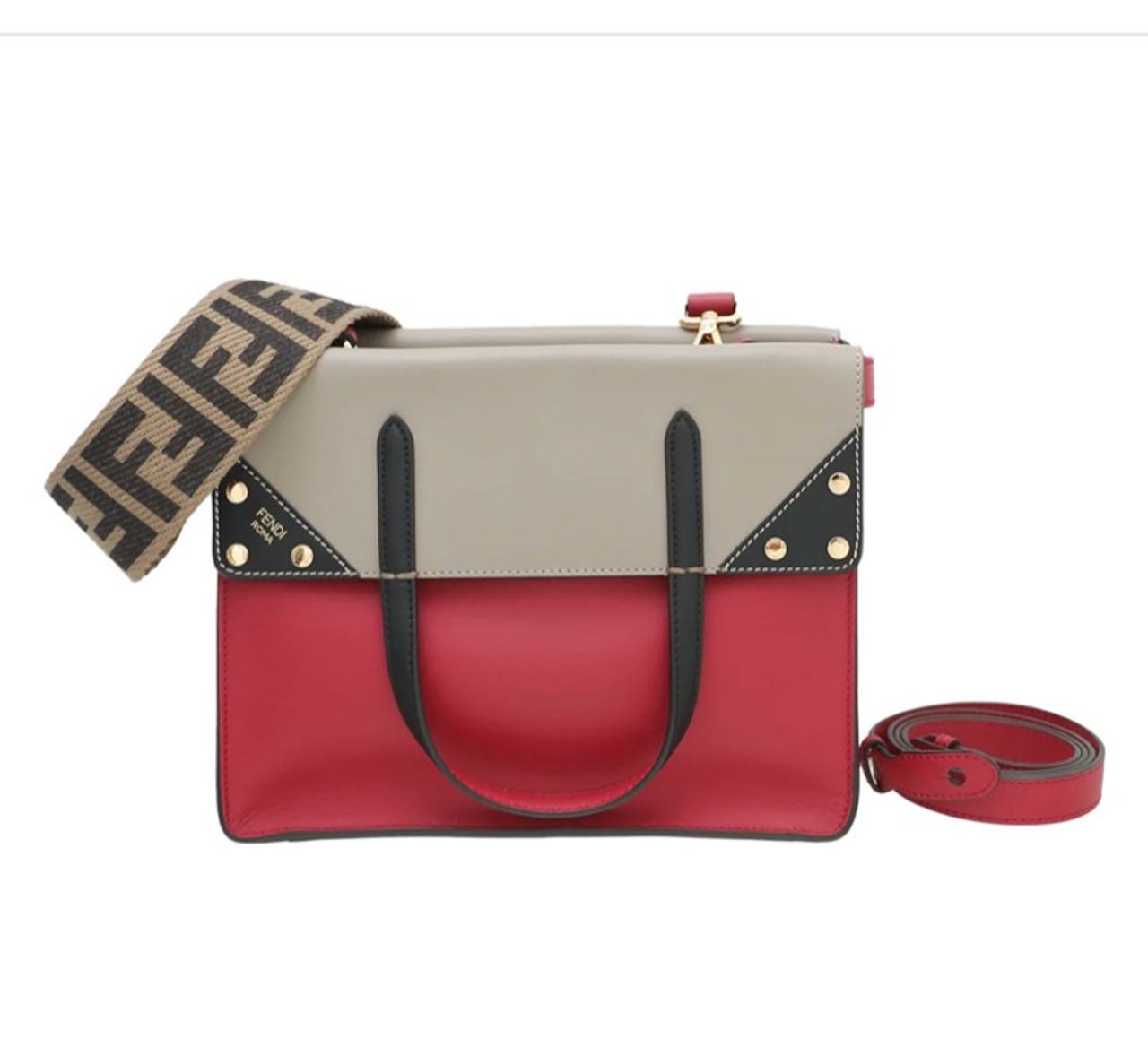 Fendi Flip Tote Black