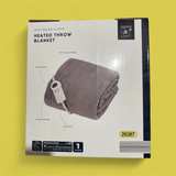 Oxford Square Heated Throw Blanket - Image 2