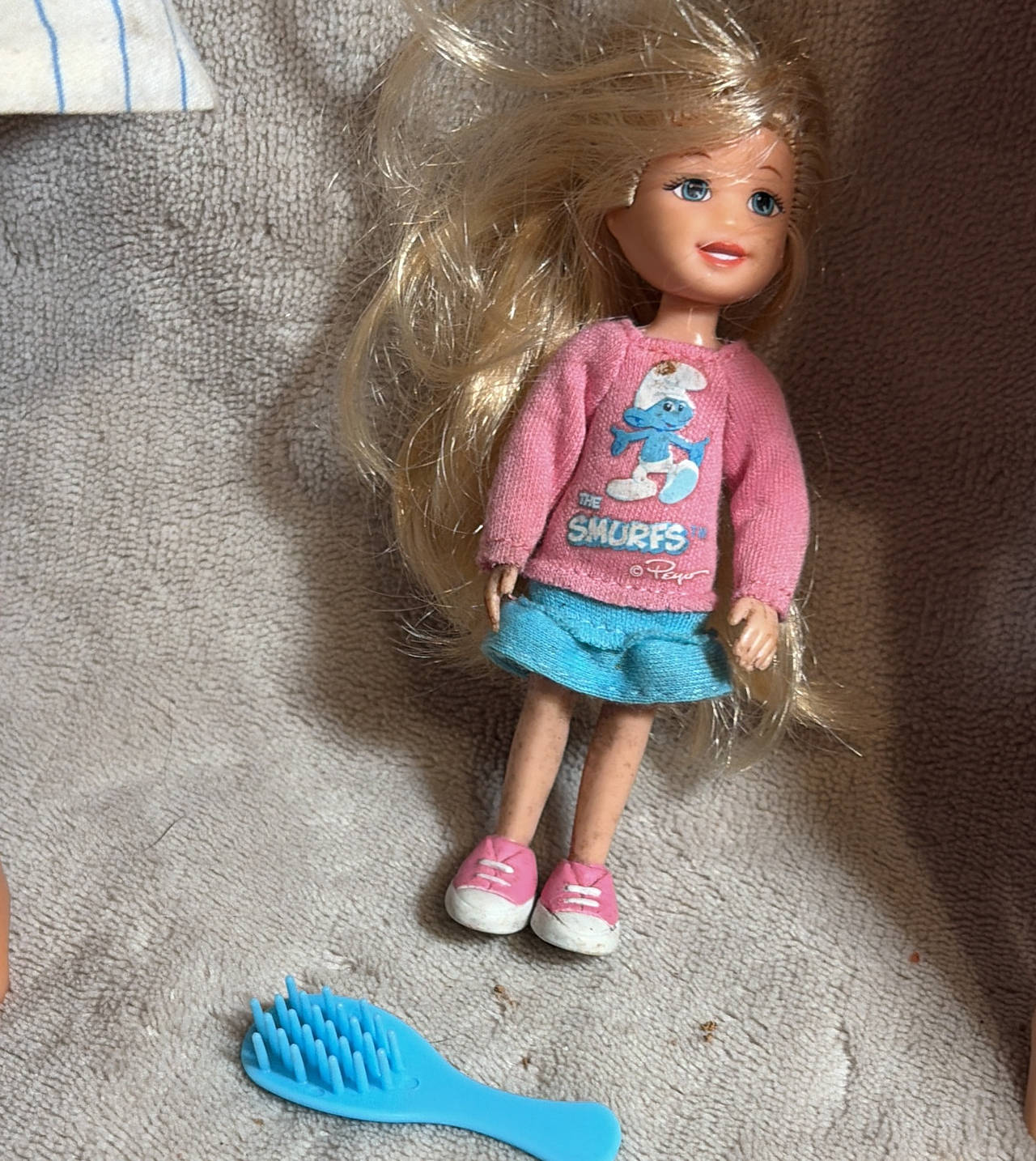 Mattel Barbie Kelly Doll Smurfs Edition