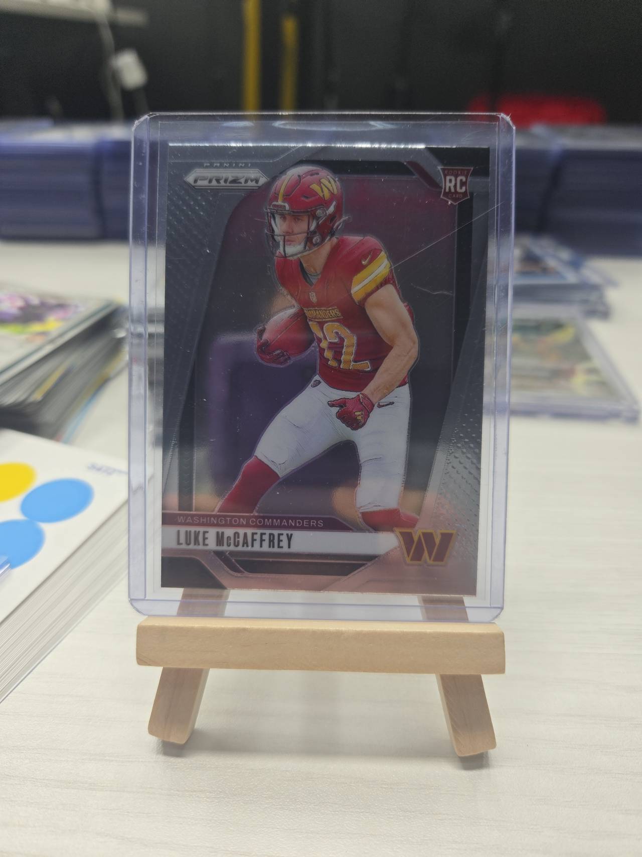 2024 Panini Prizm Luke McCaffrey Silver Prizm Rookie Card #347