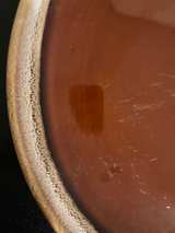Brown Glazed Ceramic Plate - Image 2