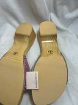 Woodies Cockatoo Hand Painted Wooden Platform Sandals - Image 2
