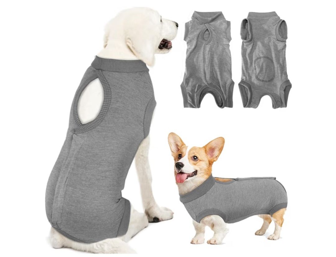 LUKOVEE Recovery Suit for Dogs Medium, Onesie Surgery Recovery Suit For Male Dog