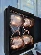 Hammered Copper Moscow Mule Mug Set of 4 - Image 2