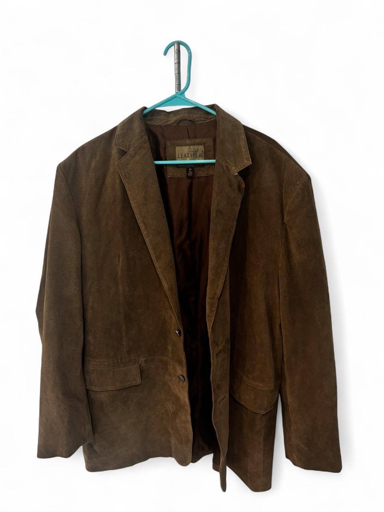 Authentic Leather Brown Suede Blazer