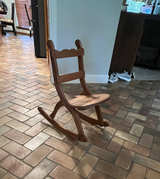 Vintage Wooden Collapsible Child's Rocking Chair - Image 1