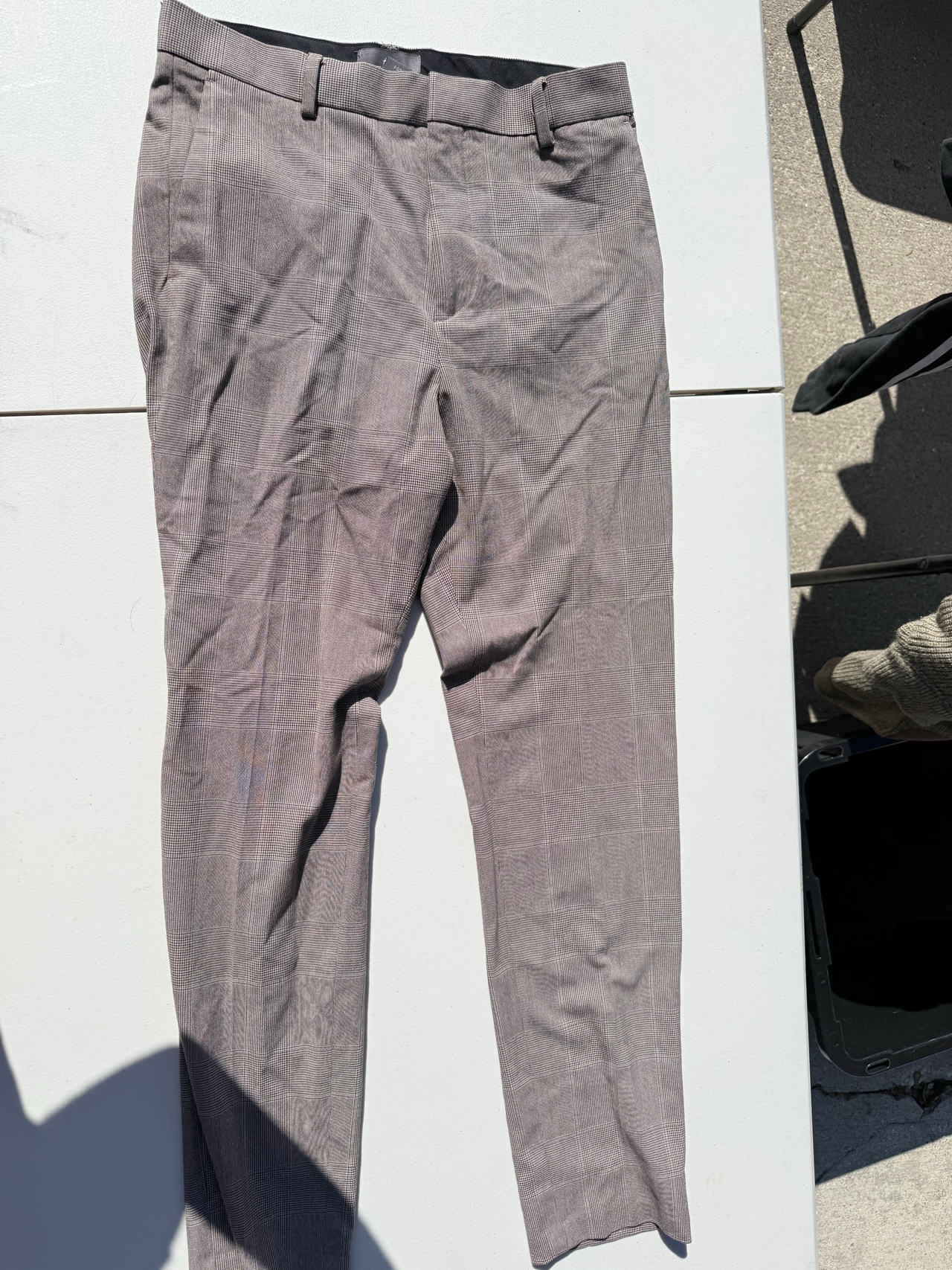 H&M Slim Fit Plaid Dress Pants