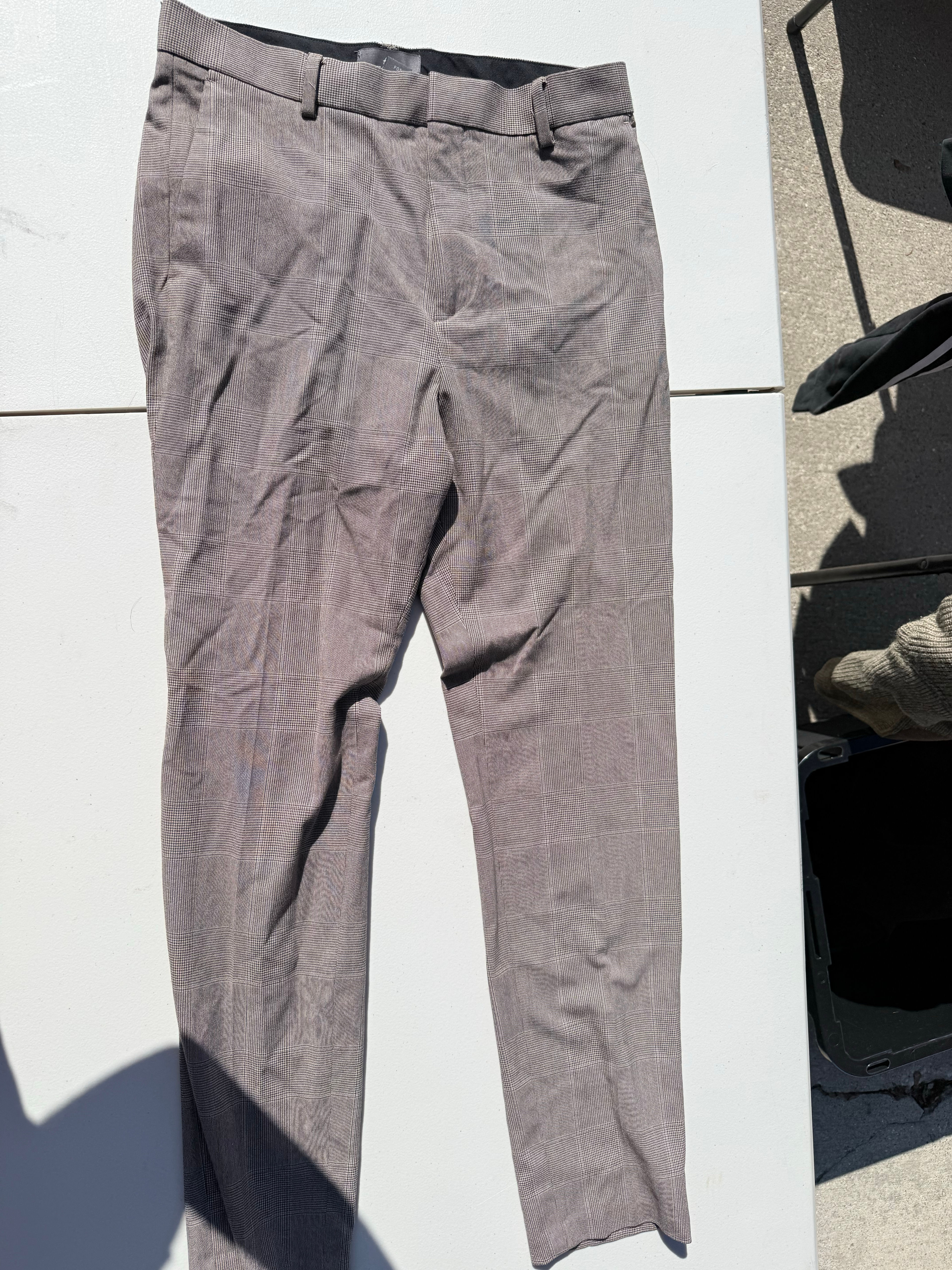 H&M Slim Fit Plaid Dress Pants