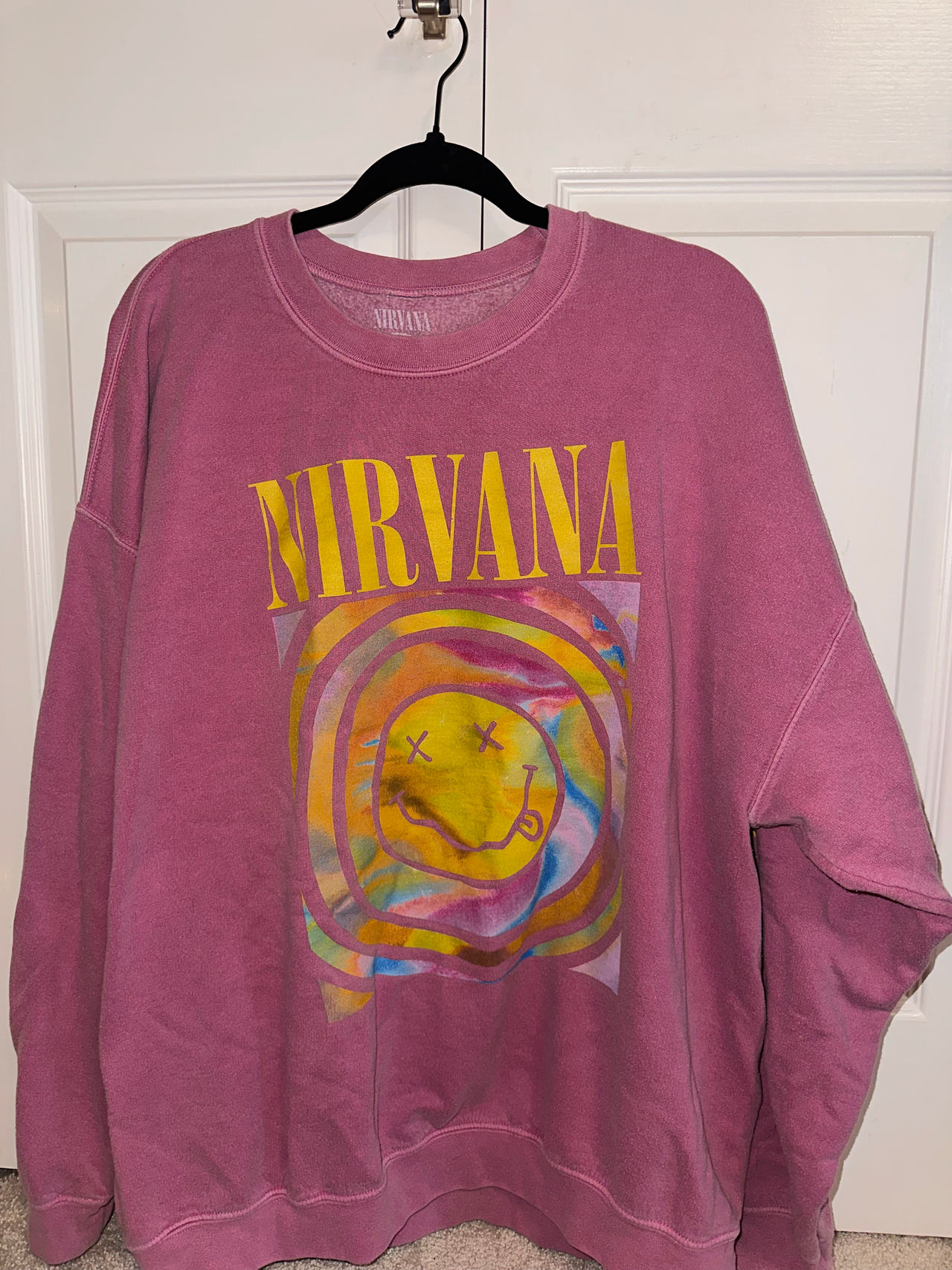 Urban Outfitters Nirvana Smiley Face Sweatshirt