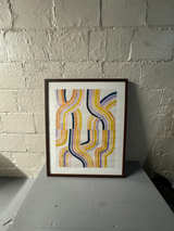 Framed Abstract Art Print - Image 1