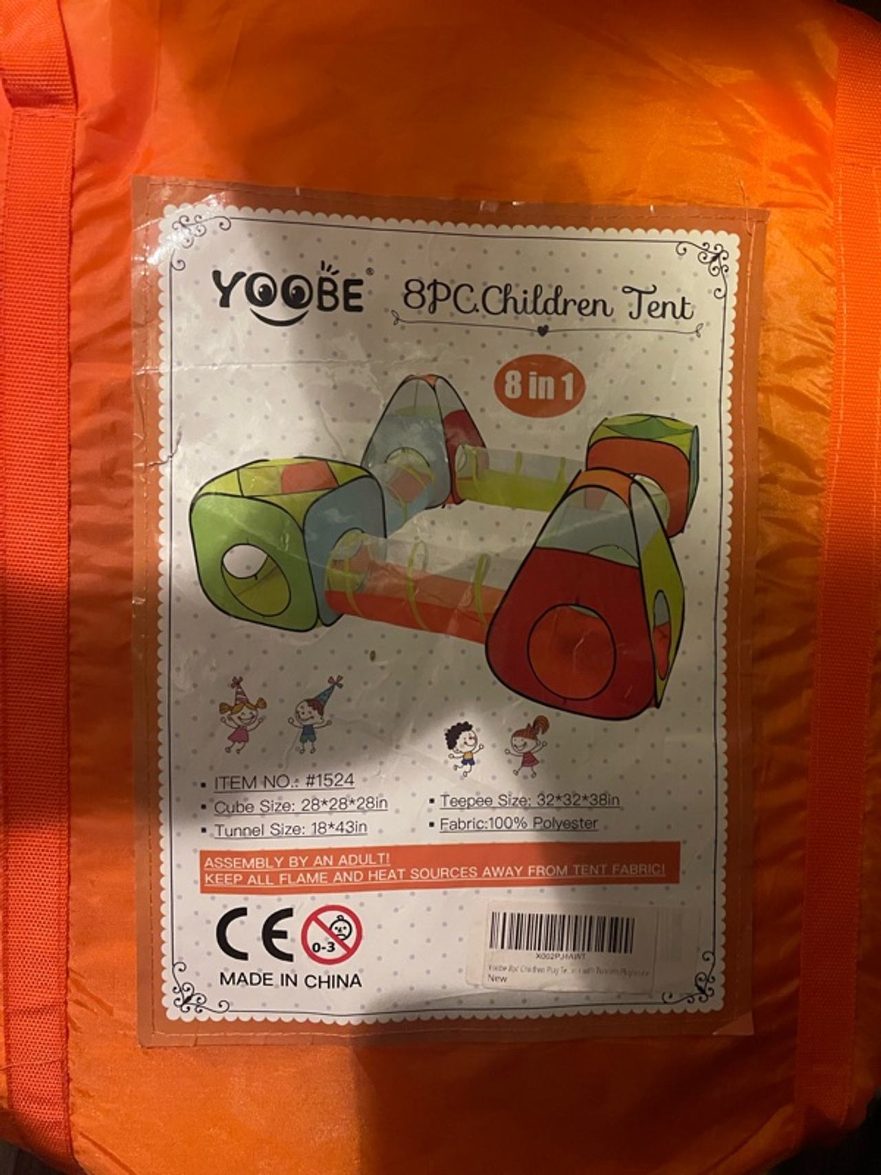 UTEX 3-in-1 Pop Up Play Tent with Tunnel