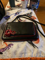 Leather Crossbody Purse with Floral Accent by Brighton - Image 1