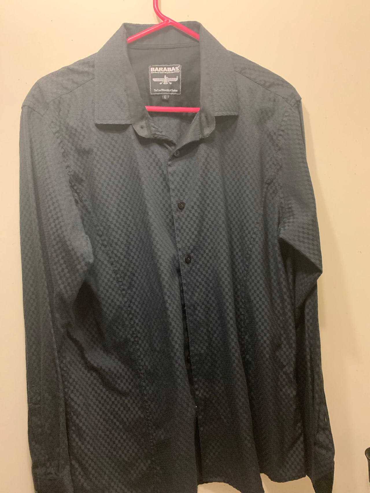 Barabas Men's Textured Long Sleeve Shirt