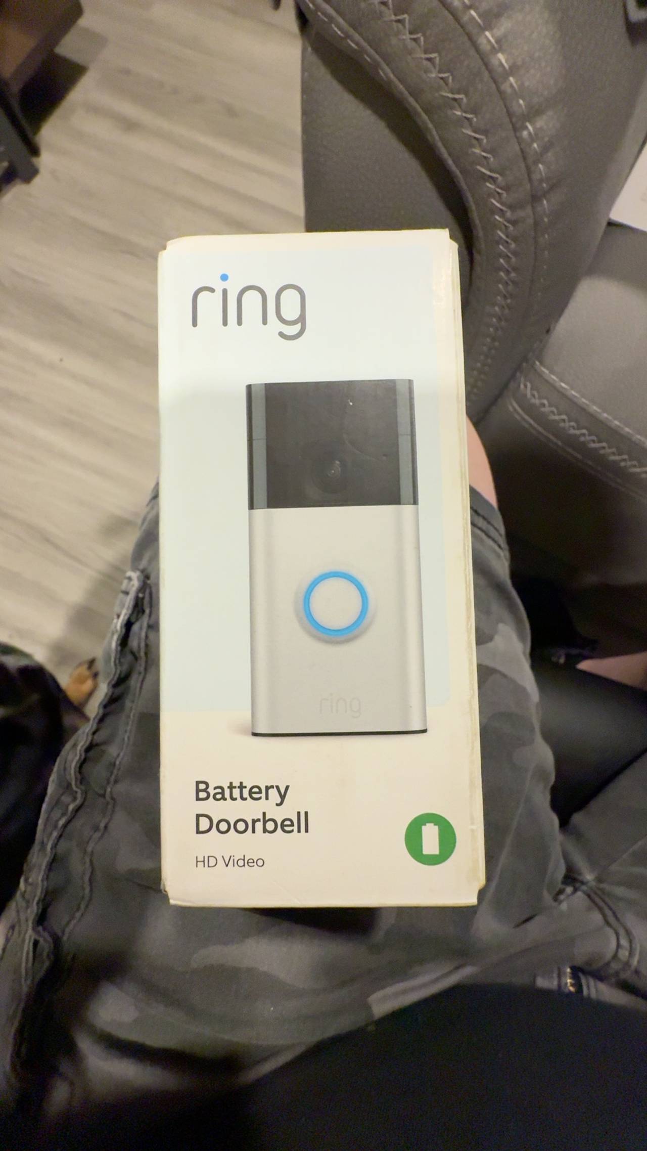 Ring Battery Doorbell Plus Satin Nickel