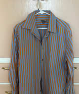H&M Men's Striped Long Sleeve Button Down Shirt - Image 1