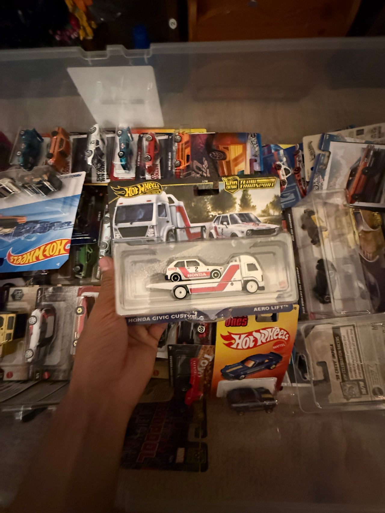 Hot Wheels Car Culture Team Transport Honda Civic Custom & Aero Lift