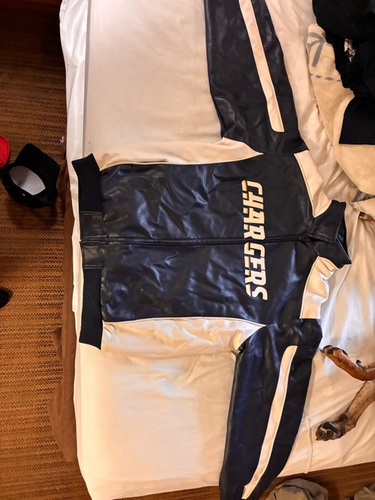 NFL Los Angeles Chargers Faux Leather Jacket