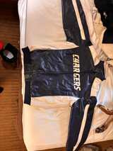 NFL Los Angeles Chargers Faux Leather Jacket - Image 1