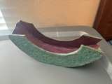 Abstract Textured Ceramic Art Piece - Image 2
