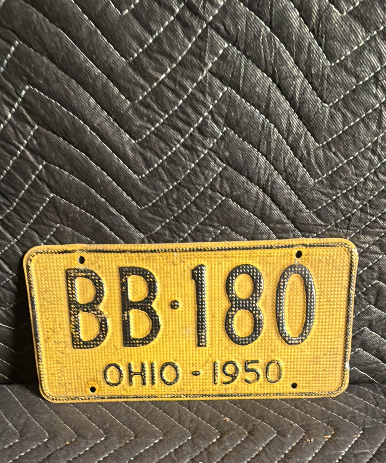 1950 Ohio License Plate BB-180