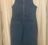 Cider Denim Zip-Front Jumpsuit - Image 1