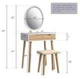 Makeup Vanity Table w/Light Up Mirror - Image 7