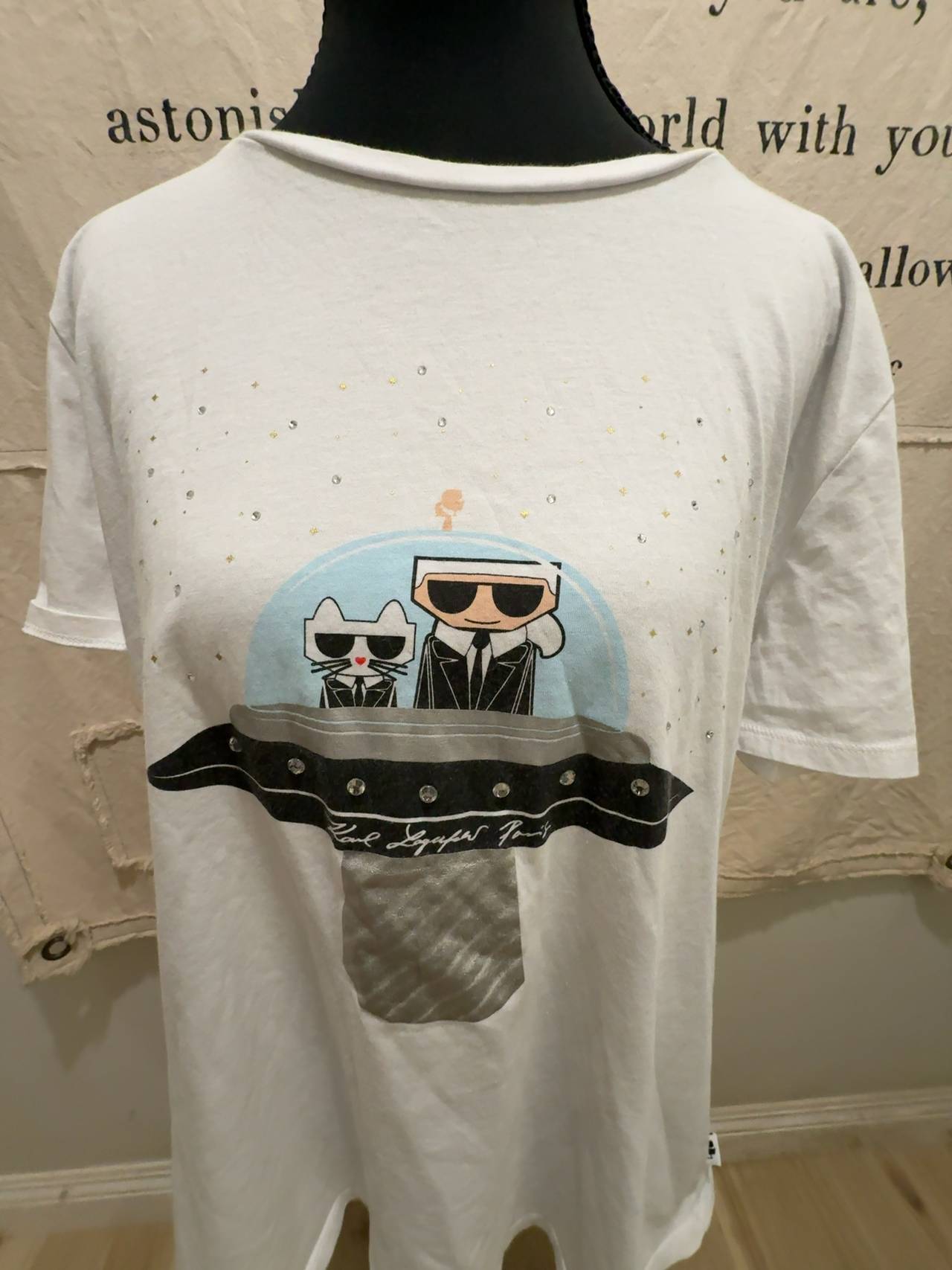 Karl Lagerfeld Ikon Choupette T-shirt White XL