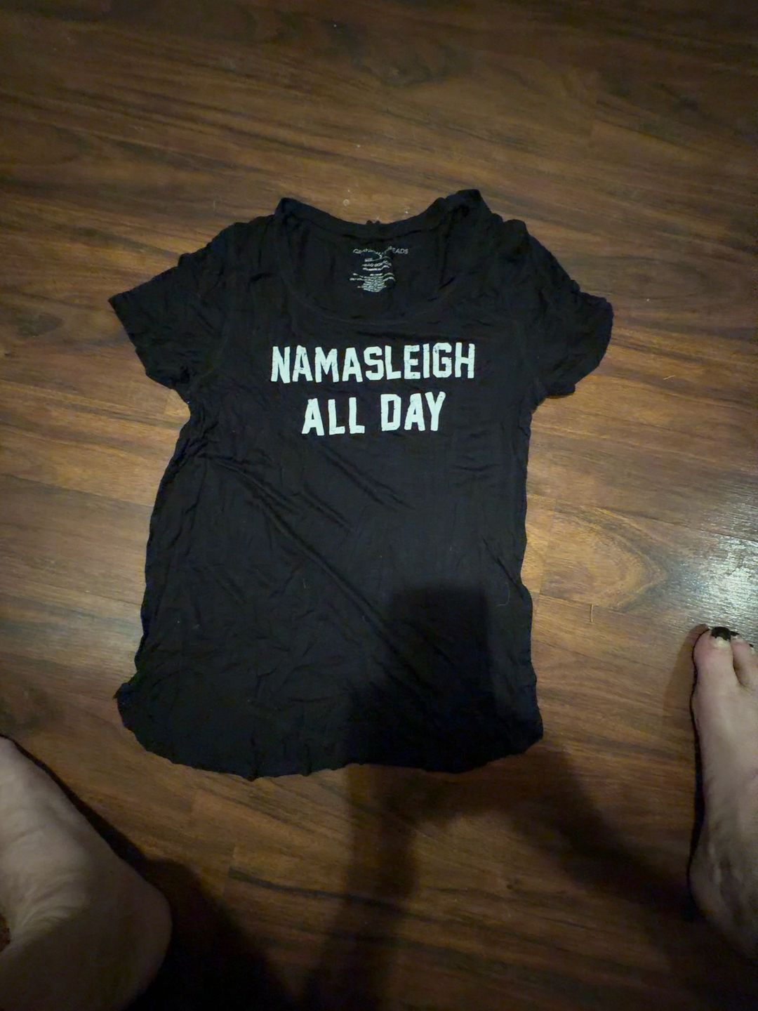 Grayson Threads Namasleigh All Day Women's Black T-Shirt